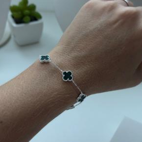 Pulseira Trevos Verde em Prata 925