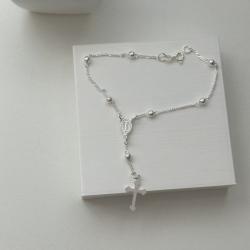 Pulseira Terço de Prata 925